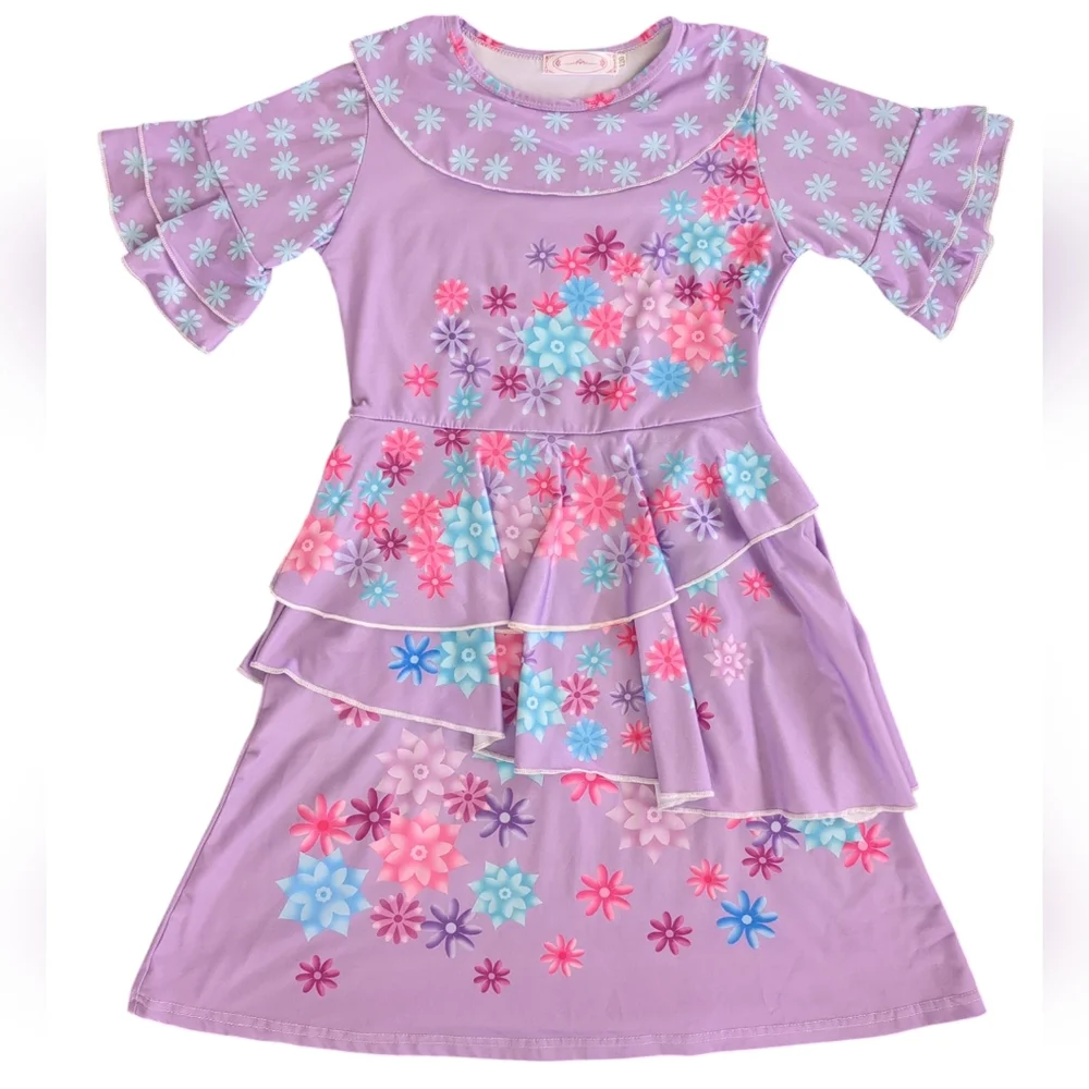 Girls Isabella Dress and Pouch Bag (Size 6/7)
